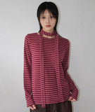[SET] STRIPE SLEEVE T/SCARF