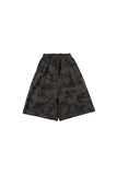 Pintuck Camo Wide Bermuda Pants