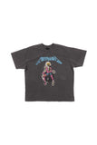 Elec Skeleton Vintage Washing Short Sleeve T-Shirt