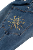 Solari Pocket Wide Balloon Banding Denim