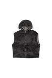 Artless Hooded Denim Vest
