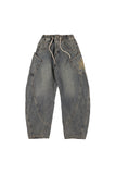 Solari Pocket Wide Balloon Banding Denim