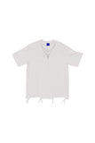 Cross Necklace Damage Pigment Short Sleeve T-Shirt