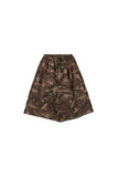 Pintuck Camo Wide Bermuda Pants