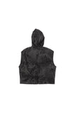 Artless Hooded Denim Vest