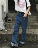 LINE FADING STRAIGHT DENIM