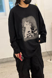 Fears My Cat Printed T-Shirt
