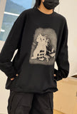 Fears My Cat Printed T-Shirt