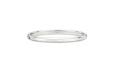 Essence Silver Metal Chunky Bangle