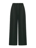 [mnem] Easy Stripe Wide Pants