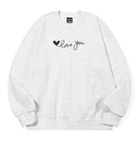 Love You Chain Embroidery Sweatshirt