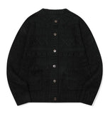 Openwork Round Knit Cardigan