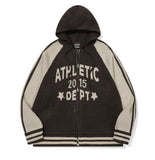 [2-WAY] Athletic Hood Knit Zip-Up