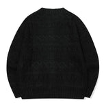 Openwork Round Knit Cardigan