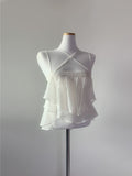 ining strap frill top