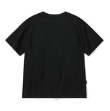 Circle Kitty Embroidered Crop Short Sleeve Tee