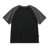 Ribbon Tail Crop Raglan Short Sleeve Tee