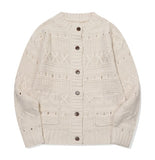 Openwork Round Knit Cardigan