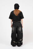 Harville Curve Cut Pocket Denim