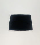 skirly button low-waist skirt