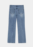 CYNIC FLARE DENIM PANTS