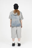 Artless Hooded Denim Vest