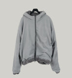 Hoodie silky fur jacket