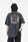 Crack Vintage Washing Short Sleeve T-Shirt