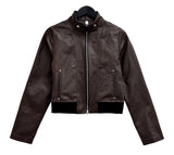 Noki Crack Leather Jacket