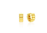 Ice Block Silver One-Touch Earrings S