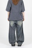 Loe Side Curve Snap Over Denim