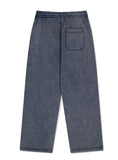 WASHED CUT OFF APPLIQUE SWEAT PANT