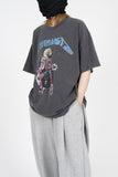 Elec Skeleton Vintage Washing Short Sleeve T-Shirt