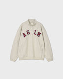 [AG] Applique Sweat Half Zip Up