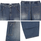 Leiden Pintuck Cargo Denim Pants