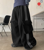 [unisex] Hendini Bending String Brushed Big Cargo Track Pants