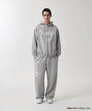 mah CUT OFF APPLIQUE ZIP-UP HOODIE