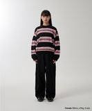 MESH STRIPE KNIT