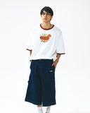[AG] Hotdog Graphic Ringer Half Tee