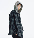 [AG] Hoodie Checked Shirt