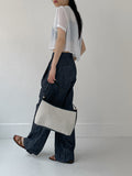 [Card Holder SET] Herringbone Leather Shoulder Bag