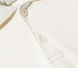 New Wave Double Cotton Collar Long Sleeve T-Shirt