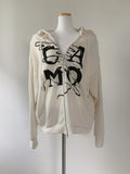 Trivin Lettering y2k Hood Zip-Up