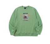STITCH SLOGAN FLOWER CREWNECK