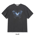 AubeA X-ray Butterfly Pigment T-shirt