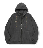 [2-WAY] Navajo Pigment Hood Zip-Up