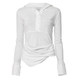 Asymmetrical Draped Hoodie