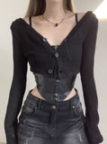 Ronnie net cropped cardigan