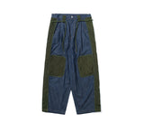 QUILTED DENIM PANTS