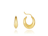 Champagne Moon 14K Goutte Oval Earrings S